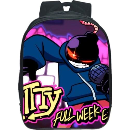 Game Friday Night Funkin Backpack Children Bag Boy Girl Bookbag Music Rhythm Game Teen School Bags Casual Rucksack Mochila