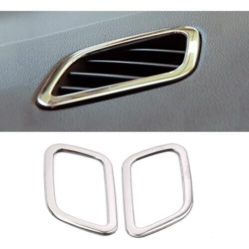 For Hyundai Creta IX25 2016-2018 Dashboard Air Conditioning AC Outlet Vent Cover Frame Trim Stainless Steel Interior Moulding