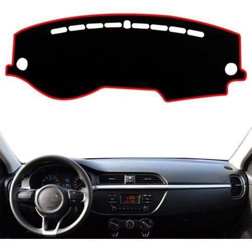 For RU Kia Rio 4 X-Line Xline 2017 2018 2019 2020 Dashmat Dashboard Cover Pad Mat Dash Sunshade Protector Carpet Car Accessories