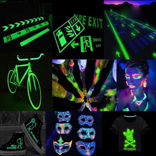 12 Colors Fluorescent Super Bright Glow-in-the-Dark Powder Pigment DIY Jewelry