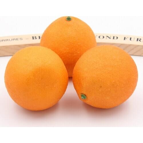 4pcs artificial fruits simulation fruits for home oranges and party wedding decoration photo props kitchen decor fruit mold