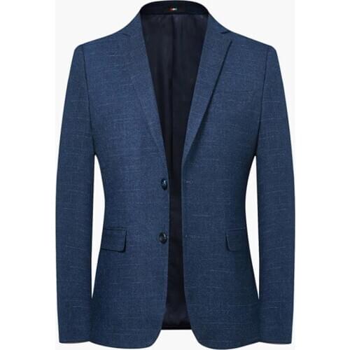 Mens Plaid Suits Blazer Plus Size XXXXL Leisure Jacket Men Blazers Slim Mens Coat Male Outerwear Casual Outer Tops