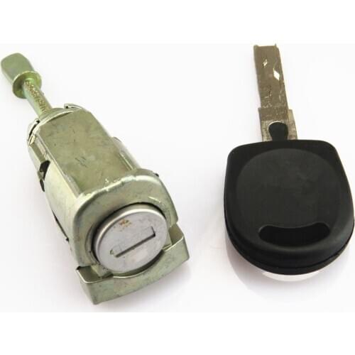RWSYPL 1 Pcs Front Left Side Door Lock Cylinder & Key Set Kit 3B0 837 167 G 3B0837167G For Passat B5 Seat Leon Toledo Arosa