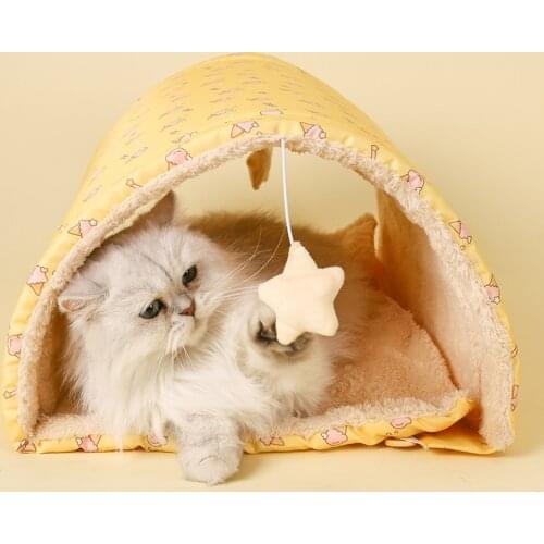 Cat Bed/Mat (Convertible) Self-Warming Pet Bed for Cats, Puppy Cat Bed Mat Machine Washable Puppy Bed for Indoor Cats Houses