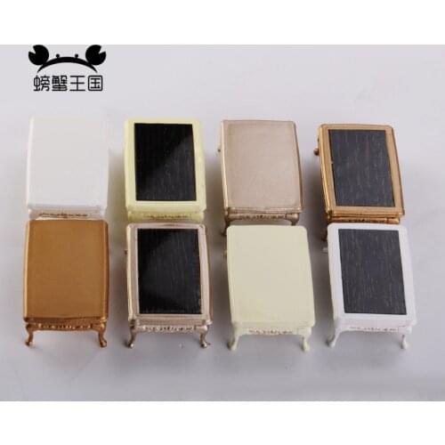 1pcs Dollhouse European Style 1:25 Side Table Tea Coffee Table Model Mini Furniture Miniature Doll Accessories Living Room