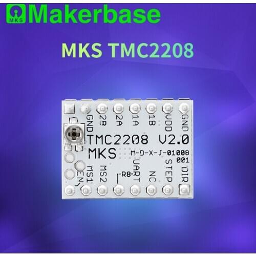 Makerbase MKS TMC2208 2208 Stepper Motor Driver StepStick 3D printer parts ultra silent For SGen_L Gen_L Robin Nano