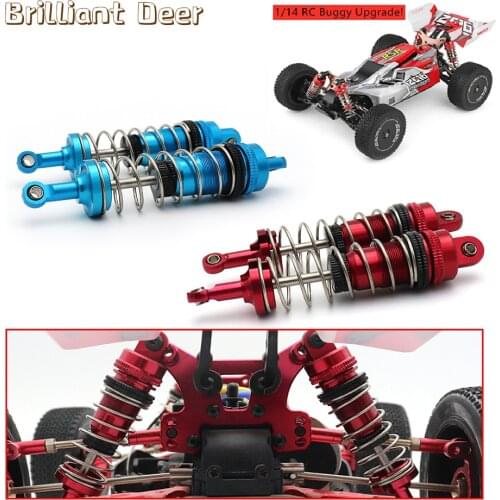 Aluminium Alloy Oil Shock Absorber 1316 CNC Upgrade Parts for Wltoys 144001 1/14 Buggy RC Car (All Metal)