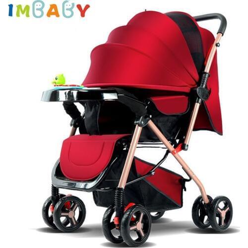 IMBABY Multifunctional Baby Stroller Newborn Stroller Trolley Travel Aluminium Baby Stroller for 0-3 years Baby
