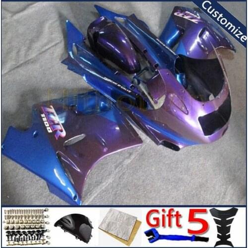 Motorcycle cowl For ZX11 ZZ-R1100 1990 1991 1992 1993 1994 1995 1996 1997 1998 1999 2000 2001 Full fairing kits purple blue