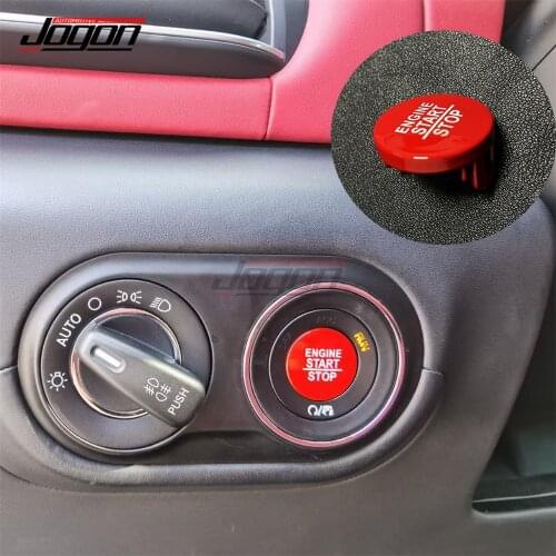 Replace Red For Maserati Ghibli Levante Quattroporte Car Accessories Ignition Button Engine Start Stop Switch Sticker Cover Trim