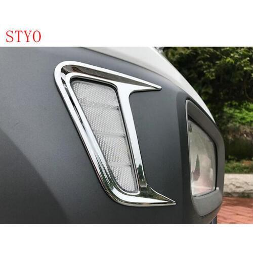 STYO Car ABS Chrome Exterior Side Turn Signal Indicator Light Lamp Cover Trim For Hyundaii Kona 2017 2018
