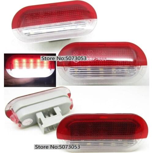 LED Courtesy Door lamp Welcome Footwell Light for VW Golf MK4 Beetle Cabrio Jetta Bora Polo Sharan Vento Touran Skoda Octavia