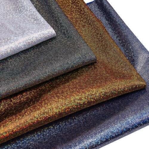 Laser Coated Knitted Fabric Shine Glitter Fabric For Diy Cosplay Wears Or Photo Background Decoration TJ0388