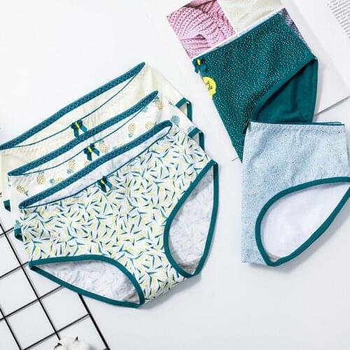Female Intimates Panties Sexy Seamless Women 5Pcs /lot Womens Cotton Underwear Breathable Panty Briefs Girls Lingerie Cute Soft
