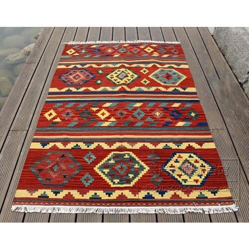 Turkey exotic national wind pure wool handmade high - end carpet living room bedroom coffee table carpet 66gc149yg4