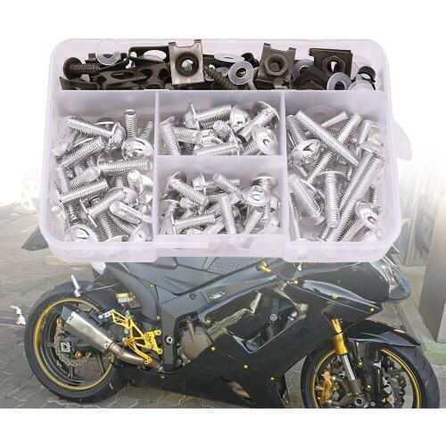Universal Motorcycle Fairing Screw Spring Bolts Kit Body Fastener Clips For honda cb190r cb1000r monkey yamaha nmax tmax 500 530
