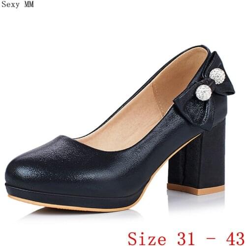 Women High Heel Shoes Platform Pumps Woman High Heels Party Wedding Ladies Kitten Heels Small Plus Size 31 32 33 - 40 41 42 43