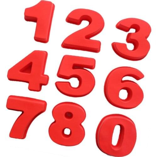 0-9 Letters Numbers Shape Cake Embossing Acrylic Mold Cutter Decorating Stencil Sugar Cake Digital Stamper Cutter Fondant Mould