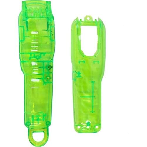 1 Set Of Transparent Green Electric Clipper Shell Upper And Lower Cover Haircut Accessories