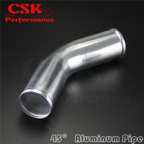 45 Degree 57mm 2.25" inch Aluminum Intercooler Intake Pipe Piping Tube hose