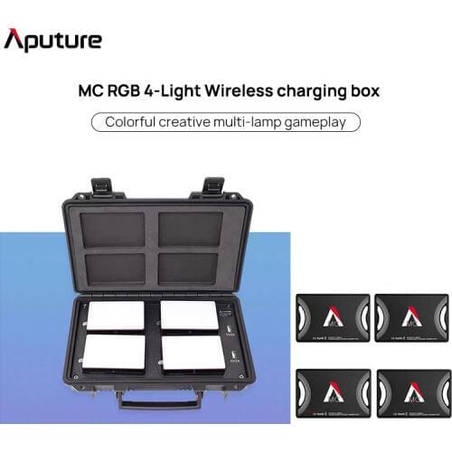 Aputure al MC led light four lights wireless charging box set RGB photography fill light video portrait outside shooting light