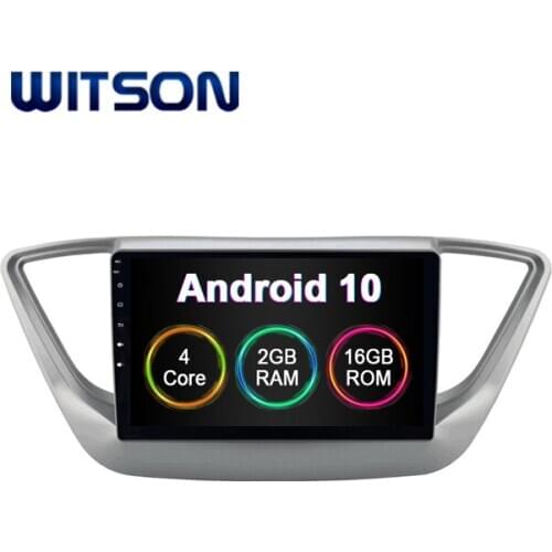 WITSON Android 10.0 car dvd player gps For HYUNDAI Verna Accent Solaris 2017 2018 Built In 2GB RAM 16GB FLASH Car Monitor