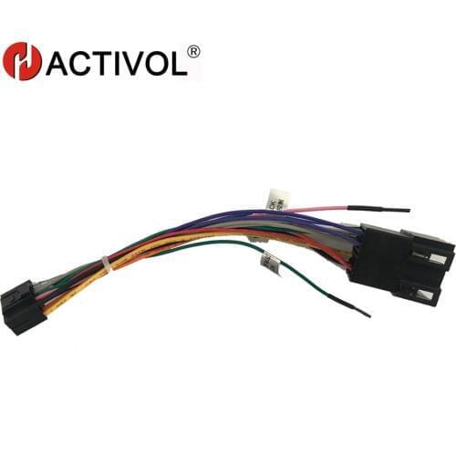 2 din Car Radio stereo ISO Plug Power Adapter Wiring Harness for Volkswagen low trim ISO power harness For car dvd player