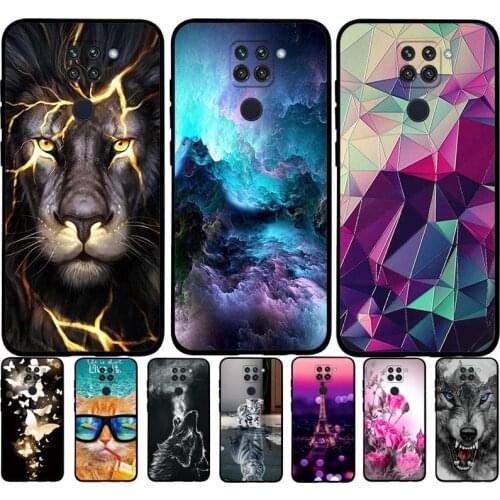 B For Xiaomi Redmi Note 9 Case Phone Cover Silicone Soft TPU Back Cases for Xiaomi Redmi Note 9 Case 6.53'' Redmi Note9 Coque