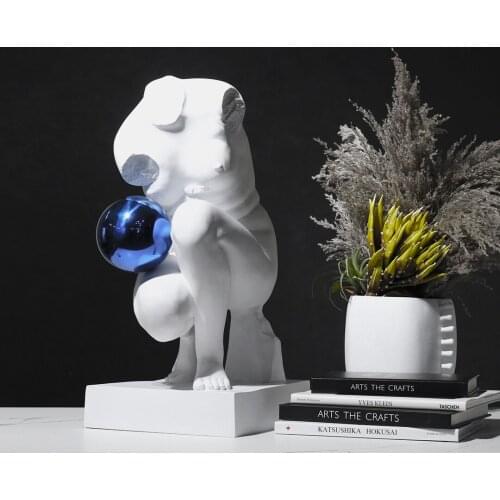 Large 55cm Abstract Figure Sculpture Bust Art Venus Sculpture Figure Art Sales Office Hotel Decor Front Desk Aisle Furnishings