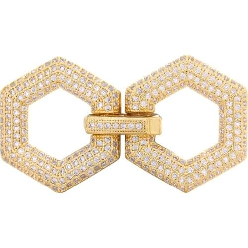 Juya Handmade Decorative Fastener Closure Clasps Accessories For DIY Beadwork Natural Stones Pearls Jewelry Making Supplies