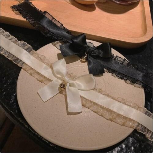 Korean Fashion Lace Choker Necklace for Women Vintage Sexy Lace Necklace With Pendants Girl Neck Jewelry Accessories Romantic