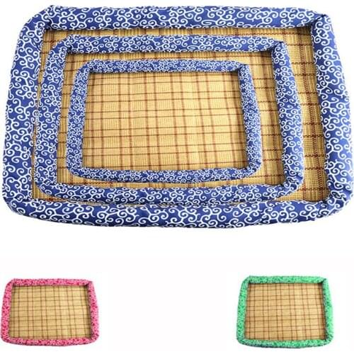 Pet Bed Mats Soft Crate Dog Puppy Sleeping Blanket Mats Cooling Summer Cats Pet Kennel Sofa Bed Floor Pad Breathable Cushion