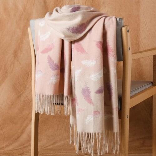 Fashion Women Scarf Winter Hijabs double-sided two-color cashmere scarf women Lady Shawls Cashmere Pashmina Hijabs Scarves Wraps