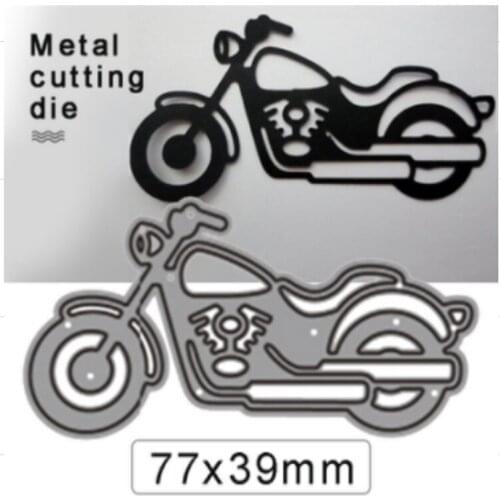 Motorcycle Shape Stencil Metal Cutting Dies Mold Scrapbooking Practice DIY Stencils Decor Template Card Craft Decoration