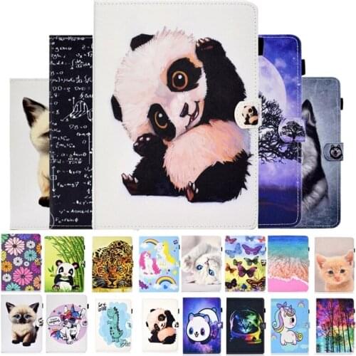Cartoon Funda For Amazon Fire HD 10 2021 Case 11th Gen Wallet TPU Tablet For Amazon Fire HD 10 Plus 2021 Cover HD10 2017 2019