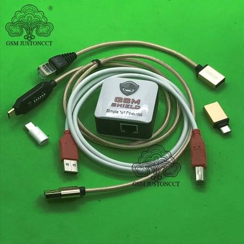 NEWEST ORIGINAL GSM SHIELD BOX / gsmshield box + UMF ALL IN 1 BOOT CABLE For Repair Imei Reset Google account