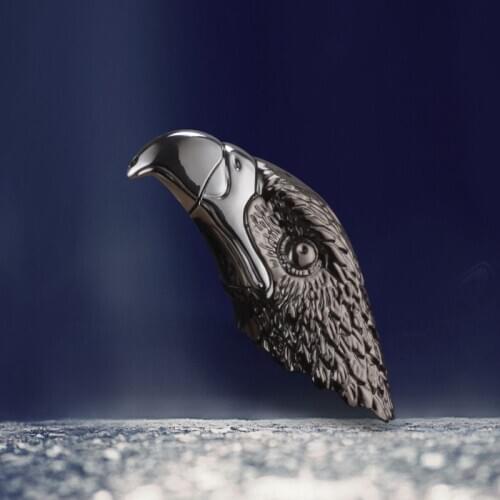 New 2020 Eagle Head Metal Butane Gas Lighter Crafts Creative Personality Inflatable Lighter Free Fire Lighter Gadgets For Man