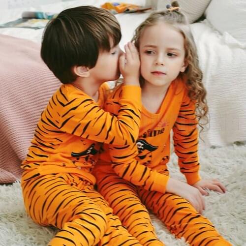 Tops+Pants 2pcs Pajama Cartoon Pyjamas Kids Full Sleeve Dinosaur Cotton Night Suit Owl Astronaut Printing Pajamas For Children