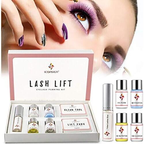New Arrival Upgrade Version Iconsign Lash Lift Kit Eyelash Lifting Set Full Professional Eyelash Lift Make Up For Eyelash Growth