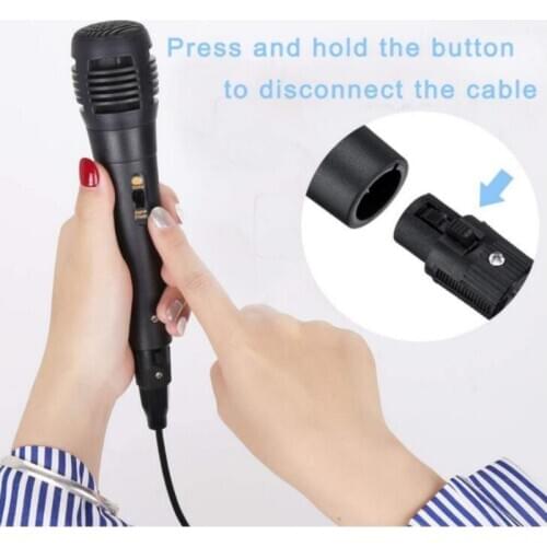 Wired Dynamic Karaoke Microphones, Handheld Wired Uni-Directional Kids Microphone for Singing, Tiny Microphone with 10ft XLR to