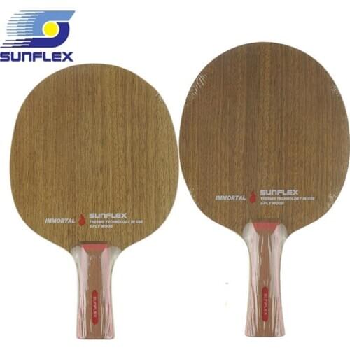 SUNFLEX IMMORTAL Table Tennis Racket 5 ply wood long handle short handle PingPong blade
