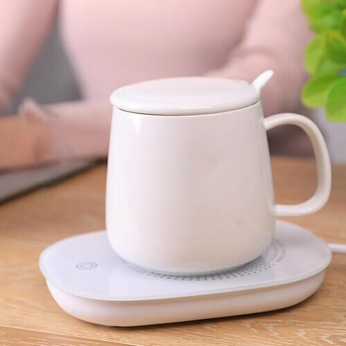 USB Powered Coffee Mug Cup Warmer Pad Thermostatic Gravity Sensor Electric Coffee Cup Heating Mat Heat Resistant Cup Holder Mat