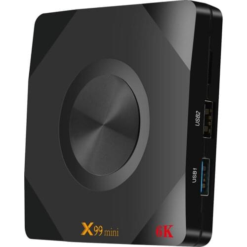 X99mini Android 9.0 TV Box 4GB and 32GB 2.4G/5G WIFI 3D Set Top Box Support TF Card 2.4G Remote Control Support Photo Format
