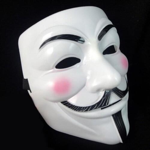 V for Vendetta Mask Halloween Masquerade Scary Party Supplies Cosplay Costume Accessory Props Anonymous Masks