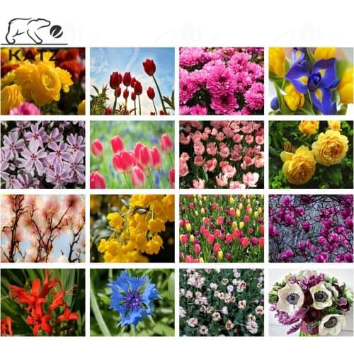 Bright Flowers, Diamond Paintings, Cross Stitch, Home Decor, Dianthus, Osmanthus, Handmade Diy Inlaid Gifts, Diamond Mosaic