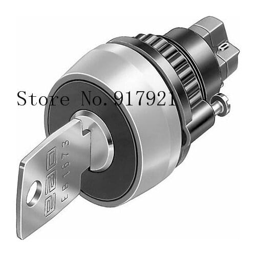[ZOB] 90 2 position high protection IP67 industrial import Switzerland EAO key switch lock 14-437.036K gold