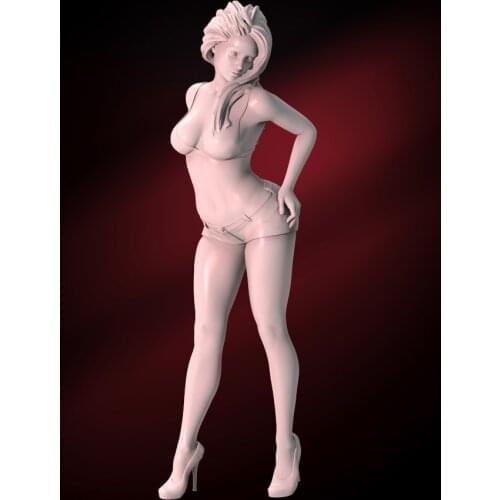 1/24 75mm 1/18 100mm Resin Model Kits Sexy Beauty Girl Unpainted No Color RW-167