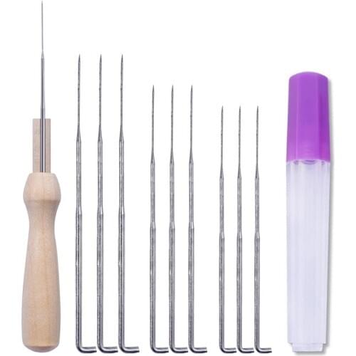 Nonvor DIY Craft Felting Needles Set with Handle and Bottle Wool Felt Tool Felting Starter Kit Pocked Needles Set