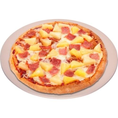 33CM Round Cordierite Pizza Baking Tray Non-stick Heat-resistant Pizza Stone Pan For Home Restaurant Barbecue #W0