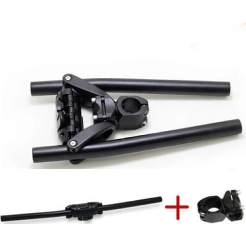 25.4mm CNC 3D forging stem+quick release QR ergotec folding bar MTB mountain bike adjustable handlebar scooter rest handle bar